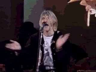 Kurt Cobain Applause GIF