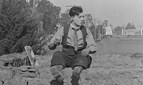 Buster Keaton Flop GIF