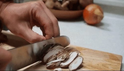 Mushroom Chopping GIF