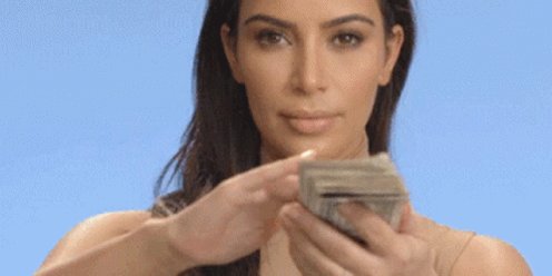 Kim Kardashian Money GIF