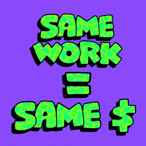 Same Work Same Money GIF