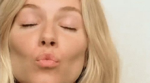 Sienna Miller Blow Kiss GIF