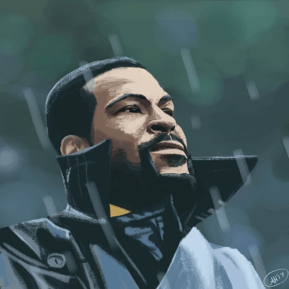 An animated gif (by Alleanna Harris) of Marvin Gaye on the c