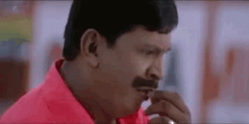 Vadivelu Thinking GIF