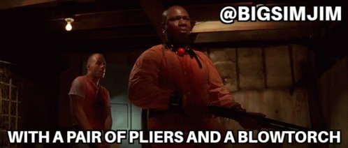 With A Pair Of Pliers And A Blowtorch Pulp Fiction GIF