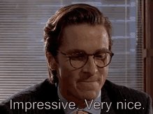 American Psycho Impressive GIF