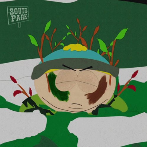 Spying Eric Cartman GIF