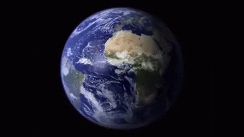 earth spinning gif.