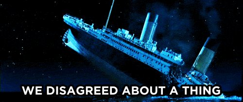 Thinking That One Fight Means A Relationship Is Doomed. GIF