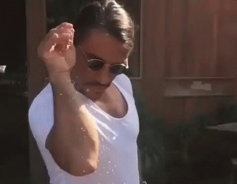 Salt Bae Sprinkling Salt GIF