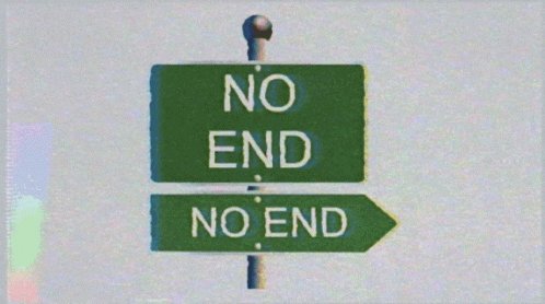 Road Sign No End GIF