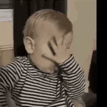 Baby Facepalm GIF by MOODMAN