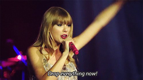 Gif of Taylor Swify saying ...