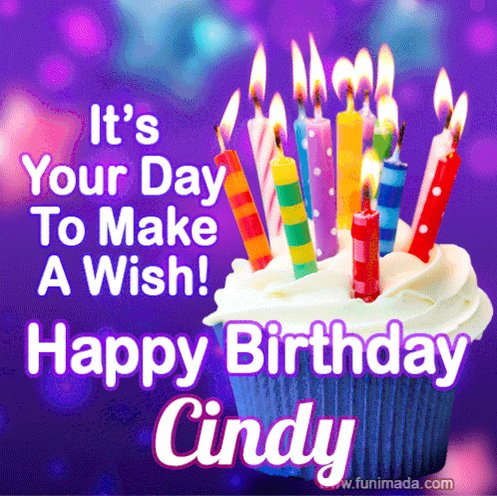   Happy, Happy Birthday, Cindy! 