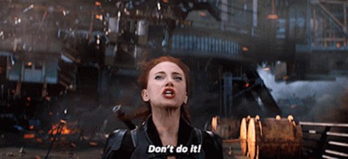 Black Widow Dont Do It GIF