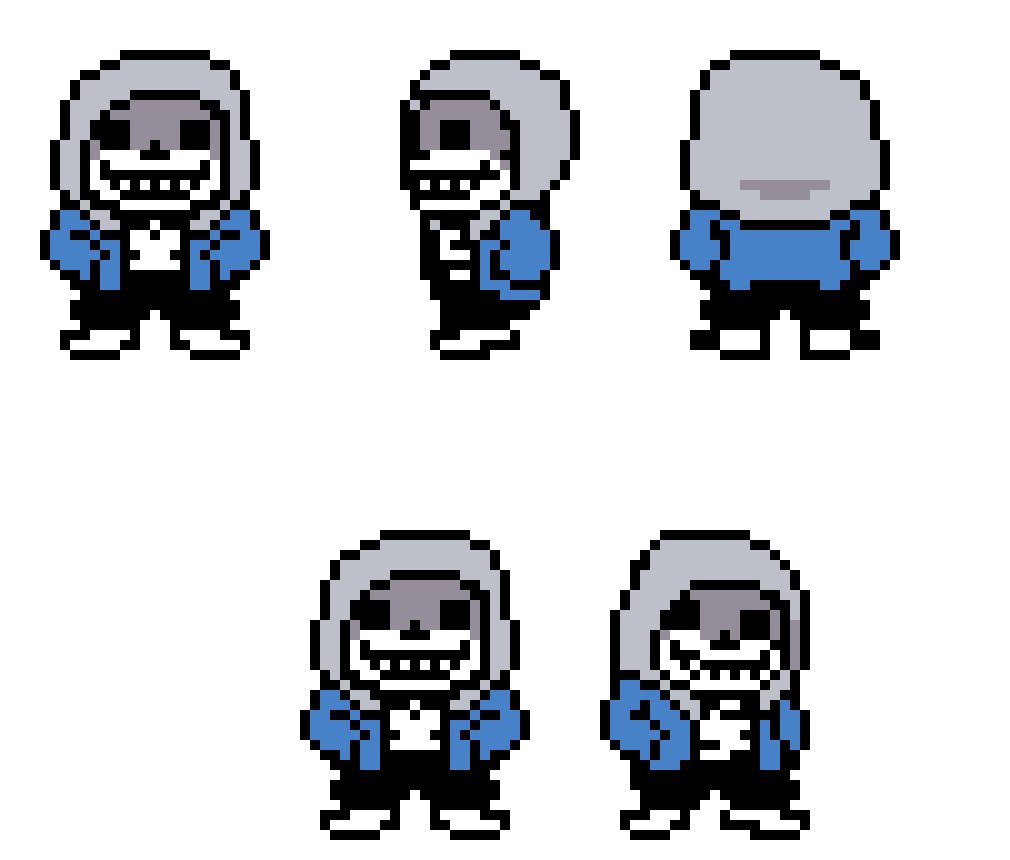 Thetoonhero4 on X: #DUSTTALE sans overworld sprites!!!! A lil