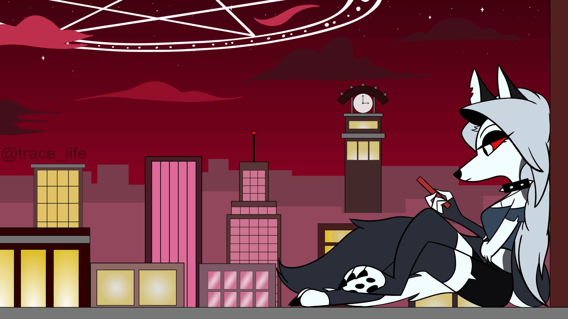 Traces_of_life on X: Finished Loona Gif! 🐺 (for now) ✨️When your life is  literally hell, sometimes you just need a quiet corner to chill✨️ # HelluvaBoss #HelluvaBossLoona #vivziepop #animation  t.coWV8gSZgitc  X