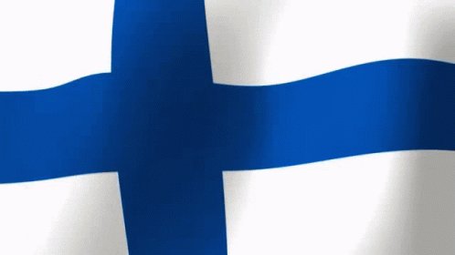 Finnish Flag Waving Flag GIF