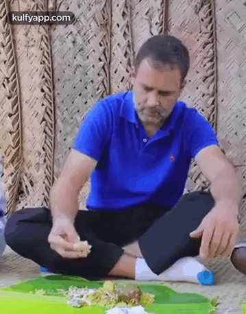 Rahul Gandhi Special Dish Mushroom Biriyani.Gif GIF