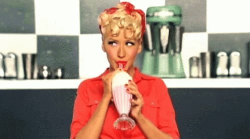 Milkshake Christina Aguilera GIF