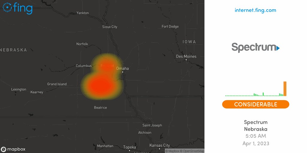 Fing Alert on Twitter "⚡ Considerable outage