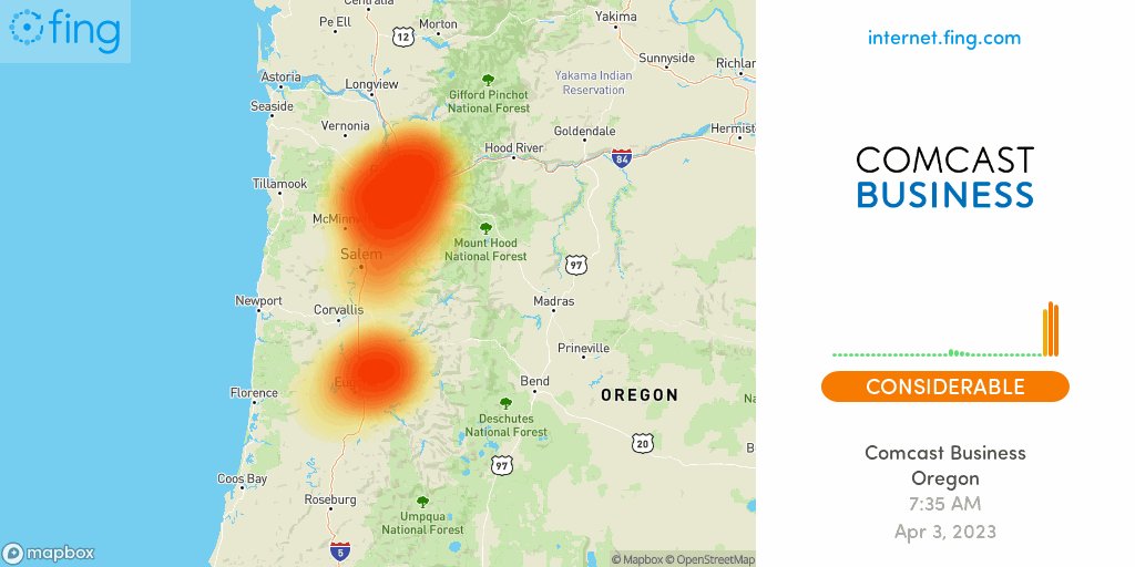 Fing Alert on Twitter "⚡ Considerable outage