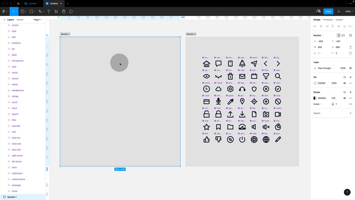 Organizing components via s...