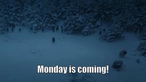 Monday Monday Is Coming GIF