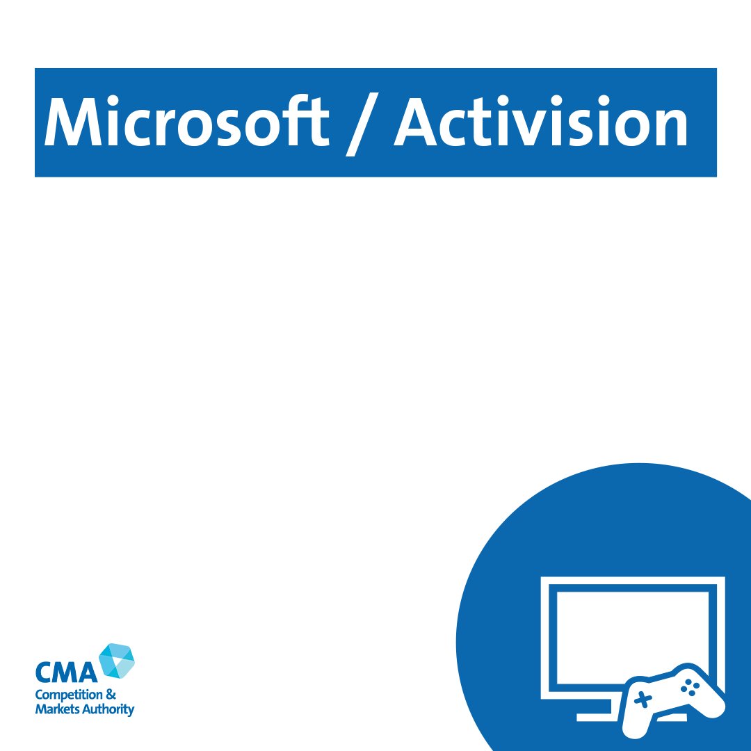 Competition & Markets Authority on X: We've prevented @Microsoft