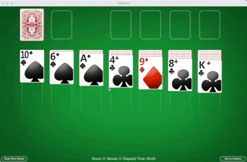 Avalonia ui on twitter here s a classic wpf solitaire sample running