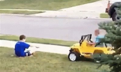 Runover Kid GIF