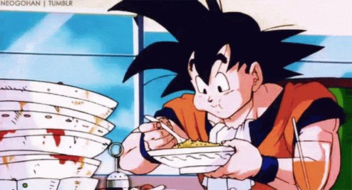 Goku Eating GIF
