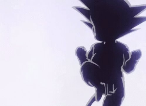 Silueta Goku GIF