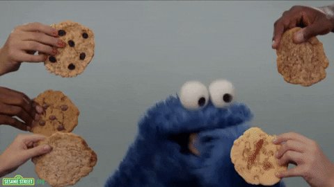 Cookie Monster Eating GIF b...