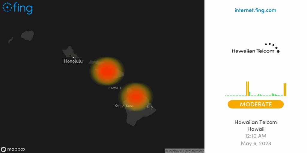 Fing Alert on Twitter "⚡ Moderate outage detected