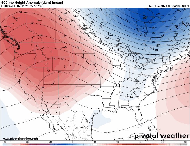 Quincy Vagell on Twitter "Can’t deny that Great Lakes troughing (Death_Ridge over the West