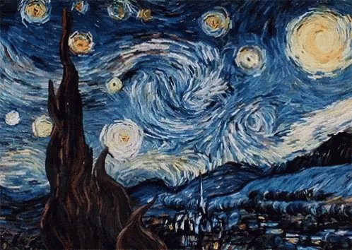 Art Starry Night GIF