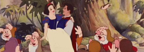 恋　こい　ディズニー　白雪姫 GIF