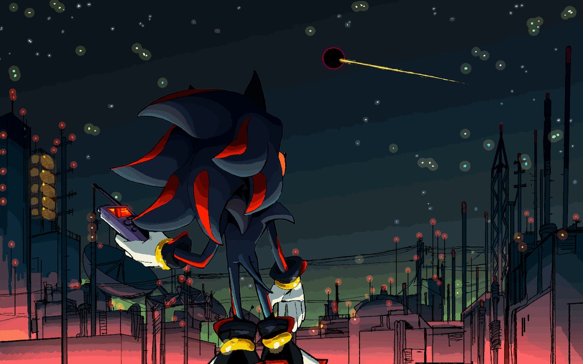 shadow the hedgehog (sonic) drawn by spacecolonie