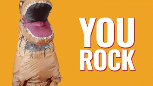 T-Rex costume nods and says...