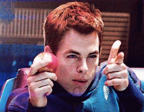 James Kirk Apple GIF