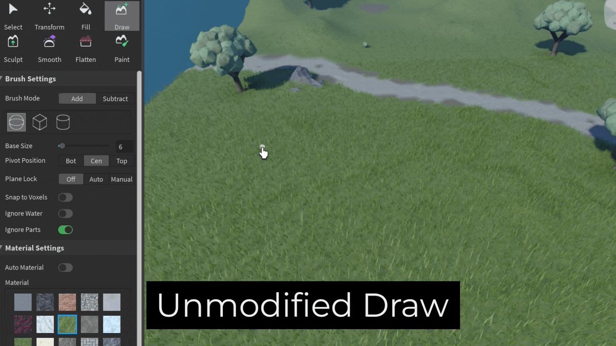 Bloxy news on twitter draw and sculpt tools the draw tool replaces