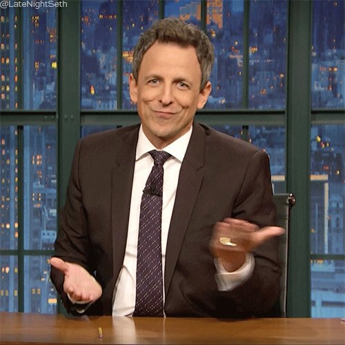 Weighing Seth Meyers GIF by...