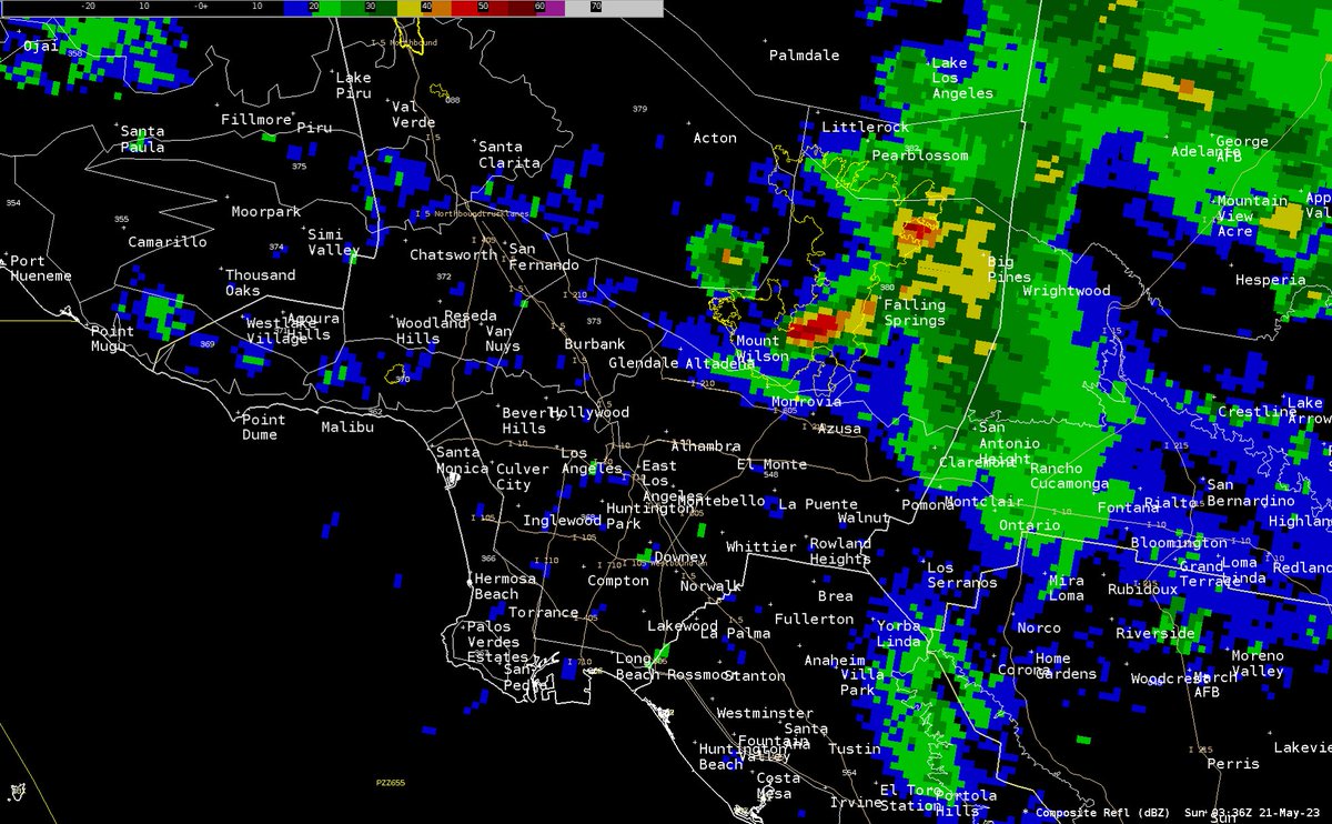 NWS Los Angeles on Twitter "We are tracking a strong thunderstorm