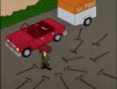 Sideshow Bob Rakes GIF