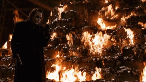 Joker Burning GIF