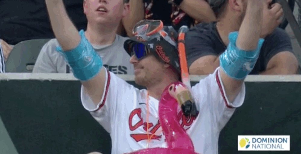 Orioles on MASN on X: SMILE, it's Friday! And Mr. Splash is ready