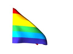 Rainbow Flag waving in the ...