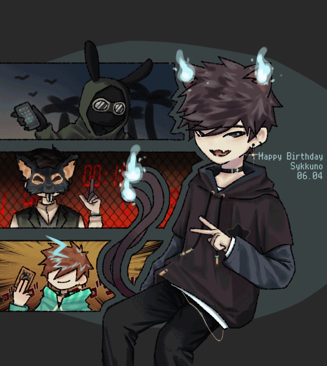 wim 🌱🧼 on Twitter: “HAPPY BIRTHDAY SYKKUNO 💫🖤 #SykkunoFanart”