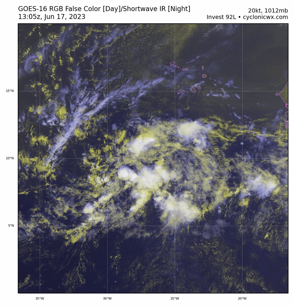 Alex Boreham on Twitter: "Appears to me that #92L's wave axis is